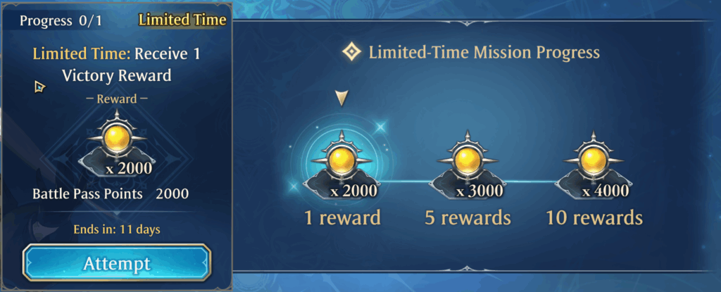 Battle Pass Missions - Victory Rewards
